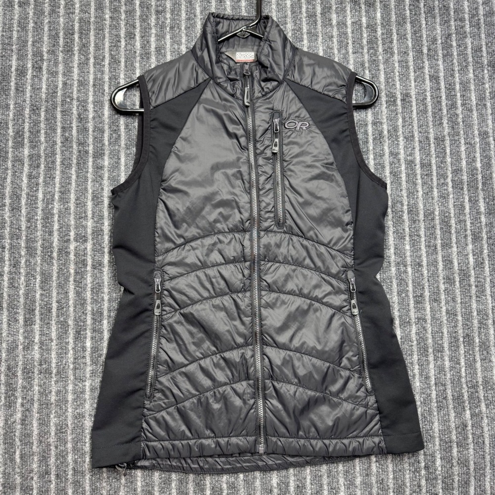 Outdoor Research Womens Cathode Vest S Small Black Primaloft Pertex Puffer 97512